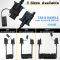7.5ft 4 Pin Flat Trailer Wire Extension Coiled Cable, 4 Way Vehicle-Side and Trailer-Side Trailer Wiring Harness Adapter, Heavy Duty Jacketed Cable Trailer Light Extension Cord 7.5 Feet 90 Inch