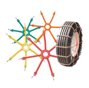 AtliChain Spider Snow Tire Chains Rubber Adjusters Bungees Tensioners