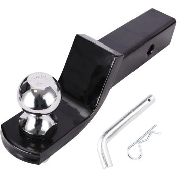 2-Inch Trailer Hitch Ball Mount, Heavy-Duty Steel, 7,500 lbs Capacity, 2