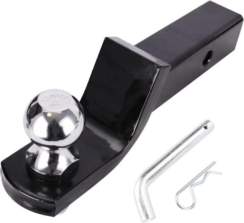 2-Inch Trailer Hitch Ball Mount, Heavy-Duty Steel, 7,500 lbs Capacity, 2" Drop, 3/4" Rise, 2" Trailer Ball & 5/8" Hitch Pin Included