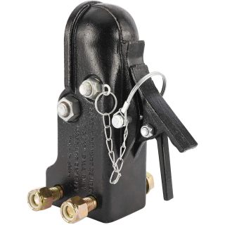 2-5/16" Ball Heavy Duty Channel-Mount Adjustable Trailer Coupler,Capacity 15,000LBS