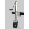 Trailer Jack with Dual Wheels - 26-1/2" to 38" Lift Swing Back - 1500 lbs. Capacity ,Zinc, Grey