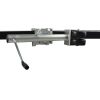 Trailer Jack with Dual Wheels - 26-1/2" to 38" Lift Swing Back - 1500 lbs. Capacity ,Zinc, Grey