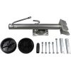 Trailer Jack with Dual Wheels - 26-1/2" to 38" Lift Swing Back - 1500 lbs. Capacity ,Zinc, Grey