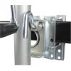 Trailer Jack with Dual Wheels - 26-1/2" to 38" Lift Swing Back - 1500 lbs. Capacity ,Zinc, Grey