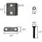 Single Axle Trailer Double Eye Leaf Spring Suspension Hanger Kit - 2,000-7,000 lbs (Single Axle)