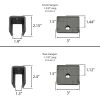 Single Axle Trailer Double Eye Leaf Spring Suspension Hanger Kit - 2,000-7,000 lbs (Single Axle)