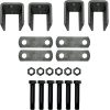 Single Axle Trailer Double Eye Leaf Spring Suspension Hanger Kit - 2,000-7,000 lbs (Single Axle)