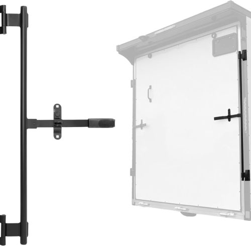 36" Trailer Cam Bar Compatible with Cargo Trailer Swing Door, Folding Ramp Door, RV Hauler Fold Down Door, Cargo Trailer Door Hinged Cam Bar Lock Trailer Door Latch Cam Bar Steel Black