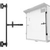 36" Trailer Cam Bar Compatible with Cargo Trailer Swing Door, Folding Ramp Door, RV Hauler Fold Down Door, Cargo Trailer Door Hinged Cam Bar Lock Trailer Door Latch Cam Bar Steel Black