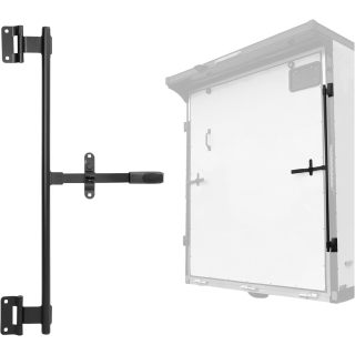 36" Trailer Cam Bar Compatible with Cargo Trailer Swing Door, Folding Ramp Door, RV Hauler Fold Down Door, Cargo Trailer Door Hinged Cam Bar Lock Trailer Door Latch Cam Bar Steel Black
