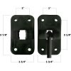 6" RV Door Holder - T Style Trailer Door Holder for RV Door Latches for Outside Door - Fits Camper, Trailer and Motorhome - Black 2 Pack with Hardware