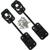 6" RV Door Holder - T Style Trailer Door Holder for RV Door Latches for Outside Door - Fits Camper, Trailer and Motorhome - Black 2 Pack with Hardware