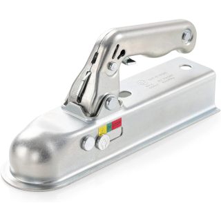 Trailer Hitch Trailer Coupling Heavy Duty Cast Steel Trailer Hitch for 50mm Tow Ball and 50mm Square Trailer Drawbar, Maximum load capacity 800kg