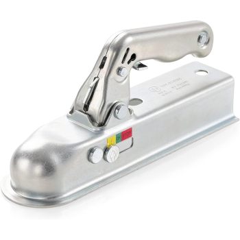 Trailer Hitch Trailer Coupling Heavy Duty Cast Steel Trailer Hitch for 50mm Tow Ball and 50mm Square Trailer Drawbar, Maximum load capacity 800kg