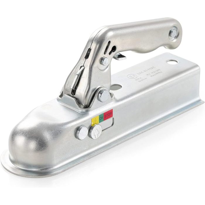 Trailer Hitch Trailer Coupling Heavy Duty Cast Steel Trailer Hitch for 50mm Tow Ball and 50mm Square Trailer Drawbar, Maximum load capacity 800kg