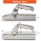 Trailer Hitch Trailer Coupling Heavy Duty Cast Steel Trailer Hitch for 50mm Tow Ball and 50mm Square Trailer Drawbar, Maximum load capacity 800kg