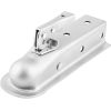 Heavy Duty Trailer Hitch, Trailer Coupling Connecting Hitch Pressed Steel Coupling Braked Drawbar Hitch Ball Universal Pressed Steel Tow Bar Hitch for Lightweight Trailers, Couples to 50mm Tow Balls
