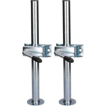 2 PACK 34mm Prop Drop Stand 460mm Long for Trailer Jockey Leg & Clamp