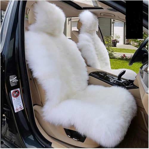 ATSC-5250 Long Wool Front Car Seat Covers Easy to Install Car Seat Cushion