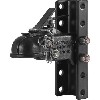 Adjustable Trailer Coupler and 5-Position Channel Bracket Kit, 2-5/16