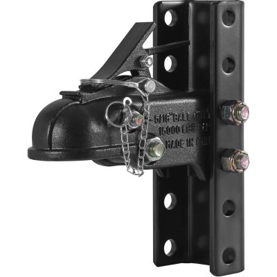 Adjustable Trailer Coupler and 5-Position Channel Bracket Kit, 2-5/16