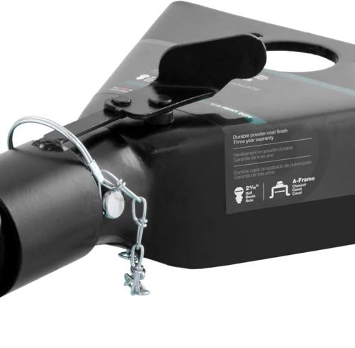 Black A-Frame Trailer Coupler, 2-5/16-Inch Hitch Ball, 12,500 lbs