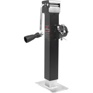 5000LBS Swivel Trailer Jack - Heavy Duty Swivel RV Boat Weld-On Pipe-Mount Swivel Trailer Jack, 10" Vertical Travel Capacity 5000 LBS