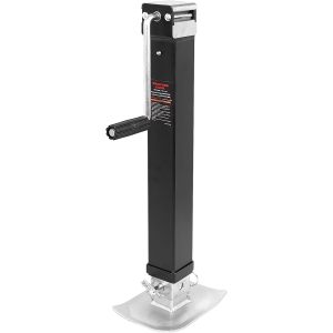 Weld Square Trailer Jack - Heavy Duty Swivel RV Boat Weld SquareTrailer Jack, 15"+13" Drop Leg Jack Capacity 7000 LBS