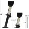 Trailer Swing Down Stabilizer Jacks Telescoping RV Camper Accessories 1000 Lbs Capacity Each 12-18 inch | Set of 2