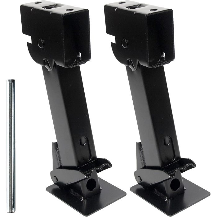Trailer Swing Down Stabilizer Jacks Telescoping RV Camper Accessories 1000 Lbs Capacity Each 12-18 inch | Set of 2