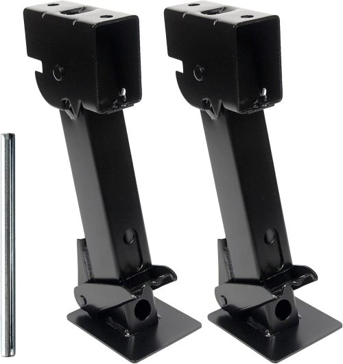 Trailer Swing Down Stabilizer Jacks Telescoping RV Camper Accessories 1000 Lbs Capacity Each 12-18 inch | Set of 2