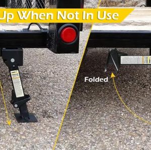 Trailer Swing Down Stabilizer Jacks Telescoping RV Camper Accessories 1000 Lbs Capacity Each 12-18 inch | Set of 2