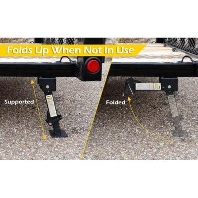 Trailer Swing Down Stabilizer Jacks Telescoping RV Camper Accessories 1000 Lbs Capacity Each 12-18 inch | Set of 2