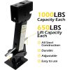 Trailer Swing Down Stabilizer Jacks Telescoping RV Camper Accessories 1000 Lbs Capacity Each 12-18 inch | Set of 2