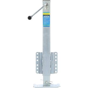 Heavy Duty Trailer Jack, Fixed Mount Jack w/Drop Leg, 28.6 in. of Lift, Max Load 2,500 Lbs.