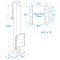 Heavy Duty Trailer Jack, Fixed Mount Jack w/Drop Leg, 28.6 in. of Lift, Max Load 2,500 Lbs.
