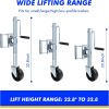 10" Lift Swing Back Trailer Jack with Single Wheel - 1000 lbs. Capacity