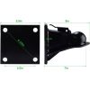 2-5/16" Flat Mount Trailer Coupler with Bolts Hardware,Black Powder Coat Finish Adjustable Coupler Capacity 14000LBS