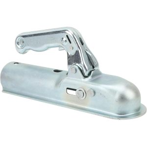 Trailer Coupler Parts Straight Tongue Trailer Coupler 2in Hitch Ball 800kg Load Capacity for 2in Round Tube