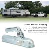 Trailer Coupler Parts Straight Tongue Trailer Coupler 2in Hitch Ball 800kg Load Capacity for 2in Round Tube