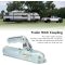 Trailer Coupler Parts Straight Tongue Trailer Coupler 2in Hitch Ball 800kg Load Capacity for 2in Round Tube
