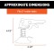 Coupler Replacement Latch for 2-Inch Trailer Hitch Ball, CLEAR ZINC