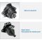 7-Pin Round Vehicle-Side Female-End Socket Replacement SAE J560 Style, Durable Glass-Filled Nylon Housing 7-Way Round Electrical Connector, Semi Truck Trailer Wiring Harness Car End - Black