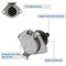 7-Pin Round Vehicle-Side Female-End Socket Replacement SAE J560 Style, Die-Cast Zinc Housing 7-Way Round Electrical Connector, Semi Truck Trailer Wiring Harness Car End - Sliver