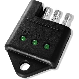 4 Pin Trailer Tester Connector Trailer Plug Tester Trailer Connector Tester, Car Accessories Trailer Tow Wire Harness Socket Kit for Turn Signal Tail Lights Trouble Shooter