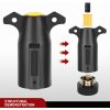 RV 7 Pin Trailer Plug Splice-in Replacement Heavy Duty Trailer Side Male End 7 Way Round Splice Receptacle Replacement Plug for Tow Hitch Car RV Boat Truck