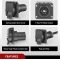 Heavy Duty 7 Pin Round Trailer Connector Assembly Die Cast with Extension Spring Guard 7 Way Replacement Plug Wiring Harness Power Adapter for Semi Truck Tractor Trailer