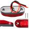 LED Trailer Lights Kit Front Rear Side Marker Clearance Indicators Light Lamp, 10Pack Amber + 10Pack Red DC12-24V 2.5