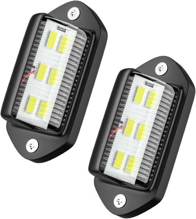 2 PACK License Plate Light - 12V 6-SMD LED Taillights for Trucks, SUVs, Trailers & Vans | OEM/ODM Partnership for Step Courtesy Lights & Cargo Lighting – Ideal for Distributors & Importers